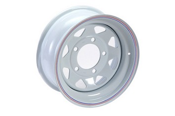 GRW001 - STEEL WHEEL - 8 SPOKE - WHITE