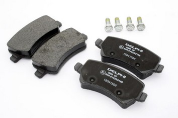 LR043714G - BRAKE PAD SET - REAR - WITH CLIPS